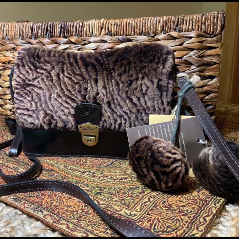 Patricia Nash Sherpa Shearling Crossbody